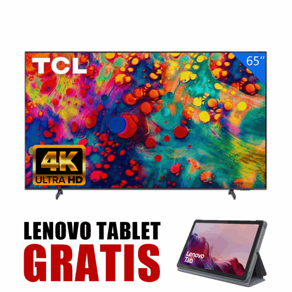 TCL 65" CLASS 4-SERIES 4K UHD HDR ANDROID SMART TV - 65P725, DOLBY AUDIO, 60HZ, HDMI - MEMC