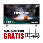 HISENSE SMART TV DE 43 PULGADAS (43R6G) CLASS R6 SERIES | HDR 4K UHD ROKU | COMPATIBILIDAD CON ALEXA