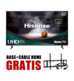 HISENSE SMART TV DE 43 PULGADAS (43R6G) CLASS R6 SERIES | HDR 4K UHD ROKU | COMPATIBILIDAD CON ALEXA